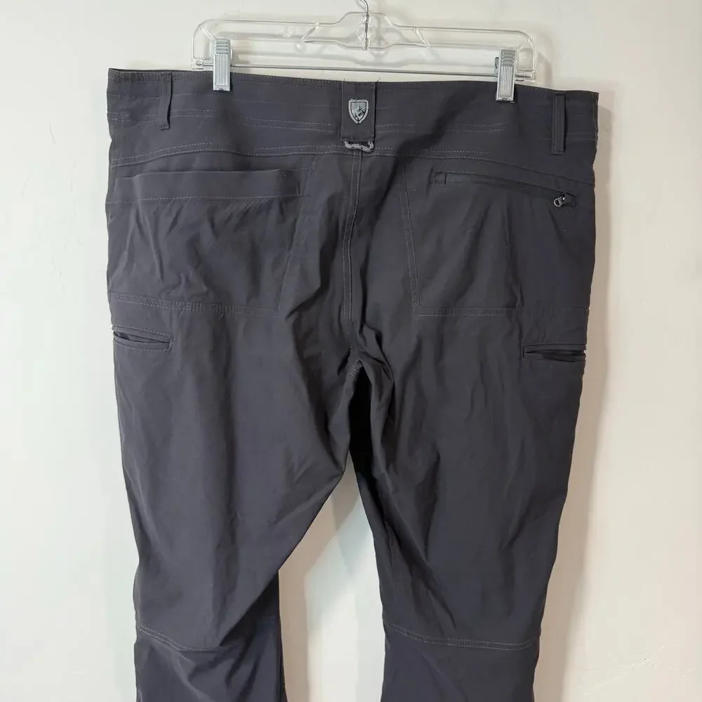 Kuhl Men's Renegade Rock Pants Hike Trail Outdoor Cargo Black‎ 38 x 32